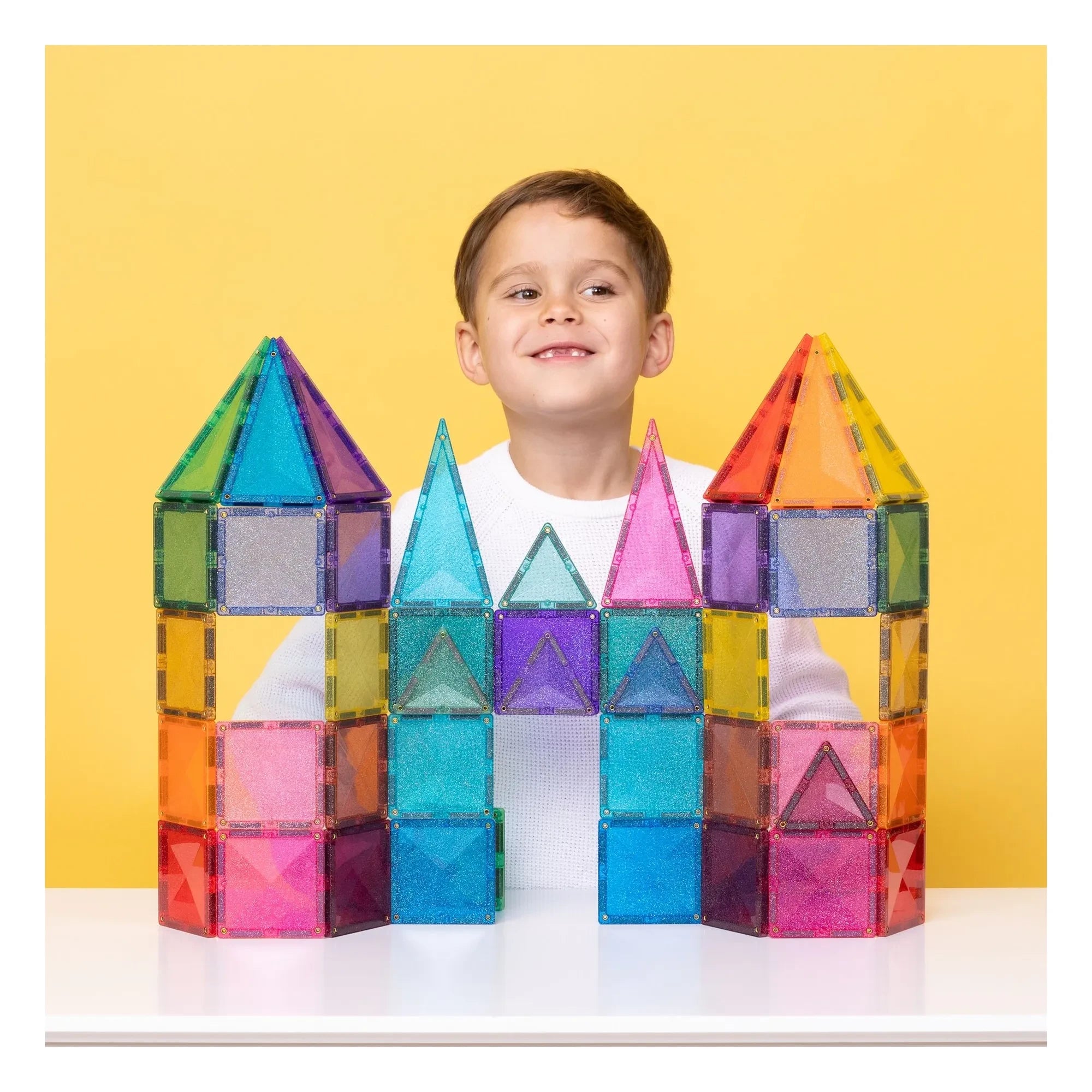 Connetix - Glitter Castle Set | Pastel