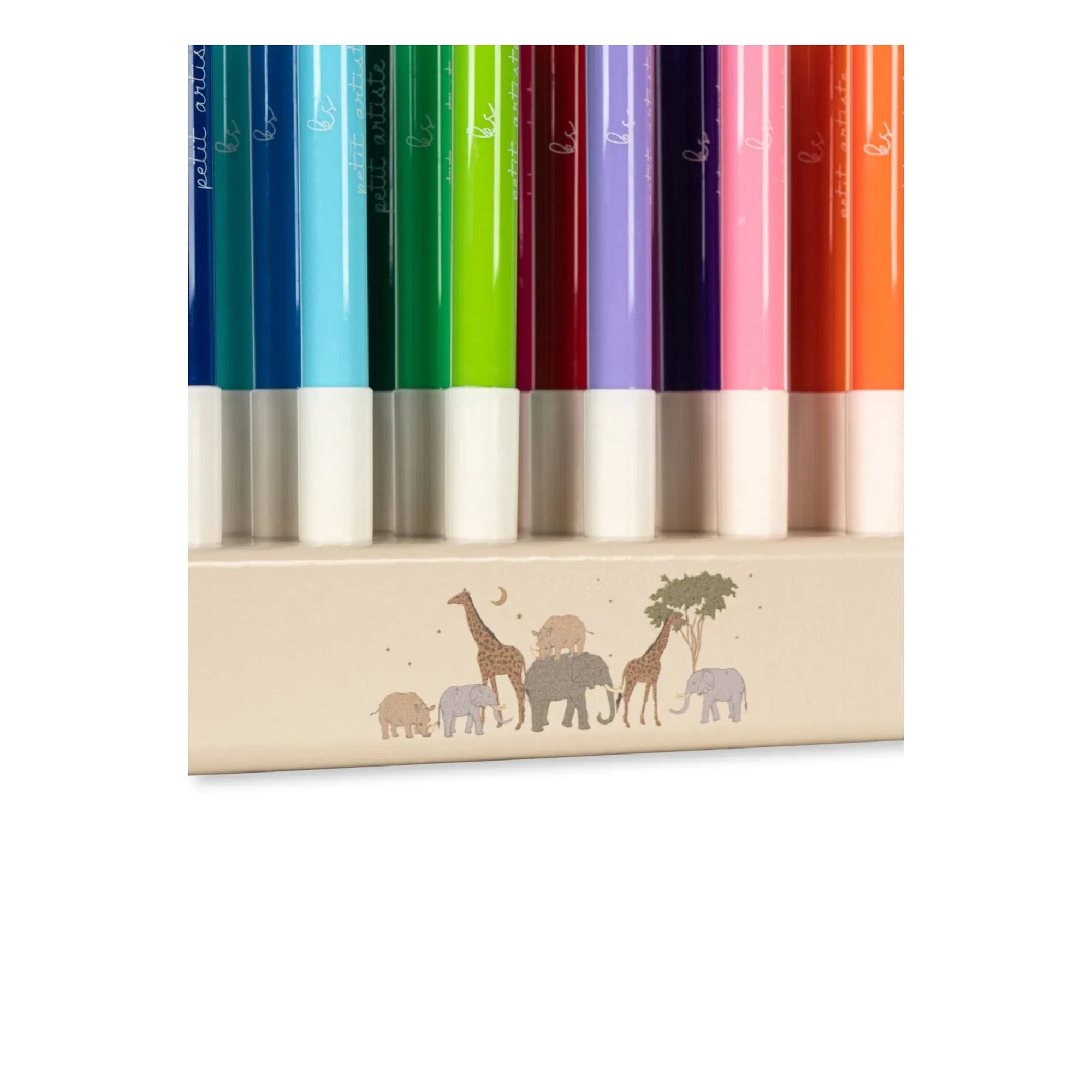 Konges Sløjd - Felt-tip Pens and FSC Wooden Stand | Beige