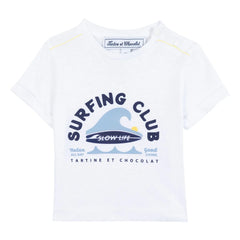 Tartine et Chocolat - Surfing Club Baby T-Shirt | White