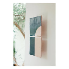 Violaine d'Harcourt - Blue Check Wall Lamp