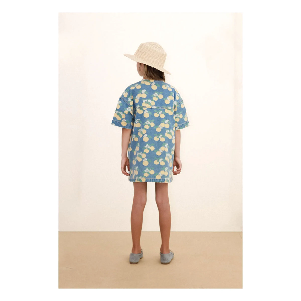 Tinycottons - Orange Denim Dress | Blue
