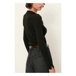 Sessùn - Lykke Metallic Polo Sweater | Midnight Blue
