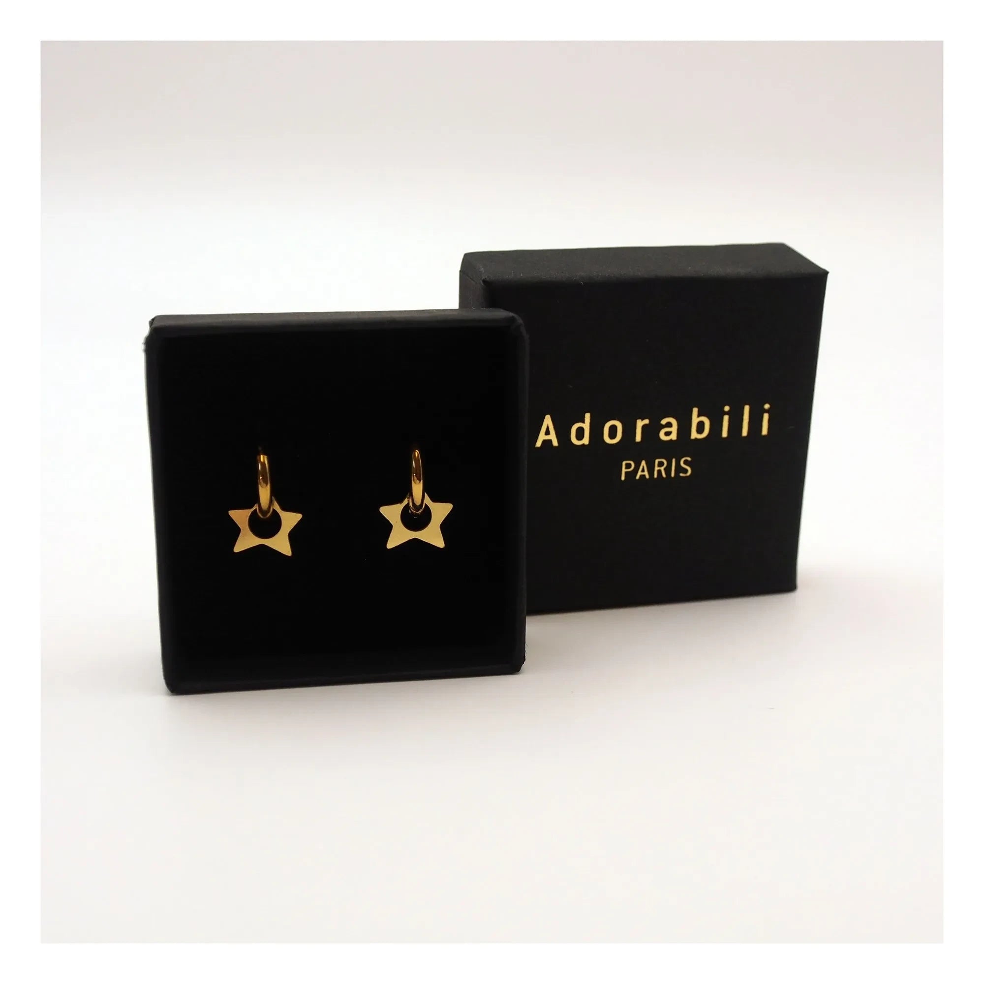 Adorabili - Star Hoop Earrings | Gold