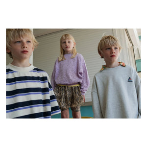 Repose AMS - Boxy Striped Organic Cotton T-Shirt | Cream