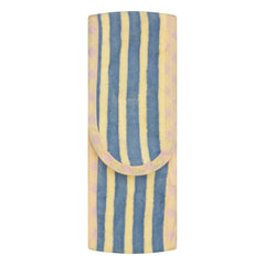 Jera Mini - Striped Terry Scratch Headband | Pale Yellow