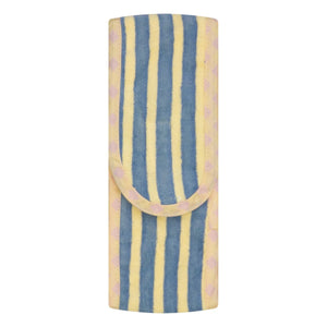 Jera Mini - Striped Terry Scratch Headband | Pale Yellow