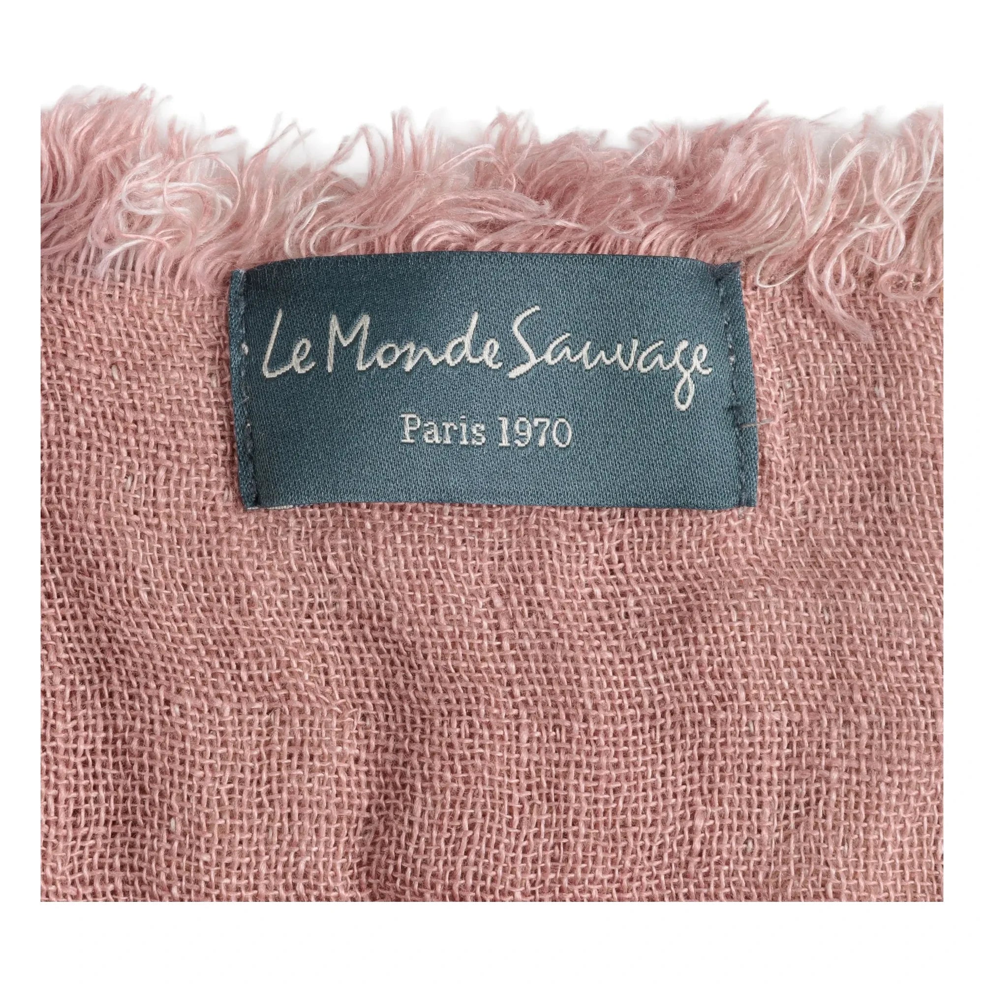 Le Monde Sauvage - Clyde Linen Blanket | Pink