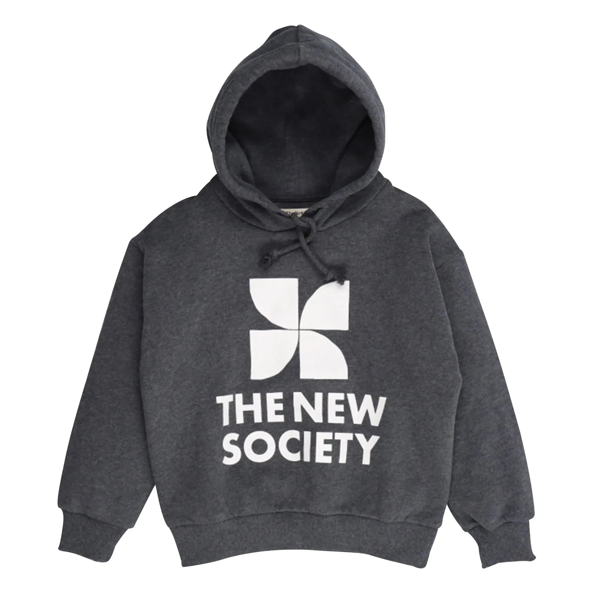 the new society - Logo Hoodie Sweatshirt | Dark Gray