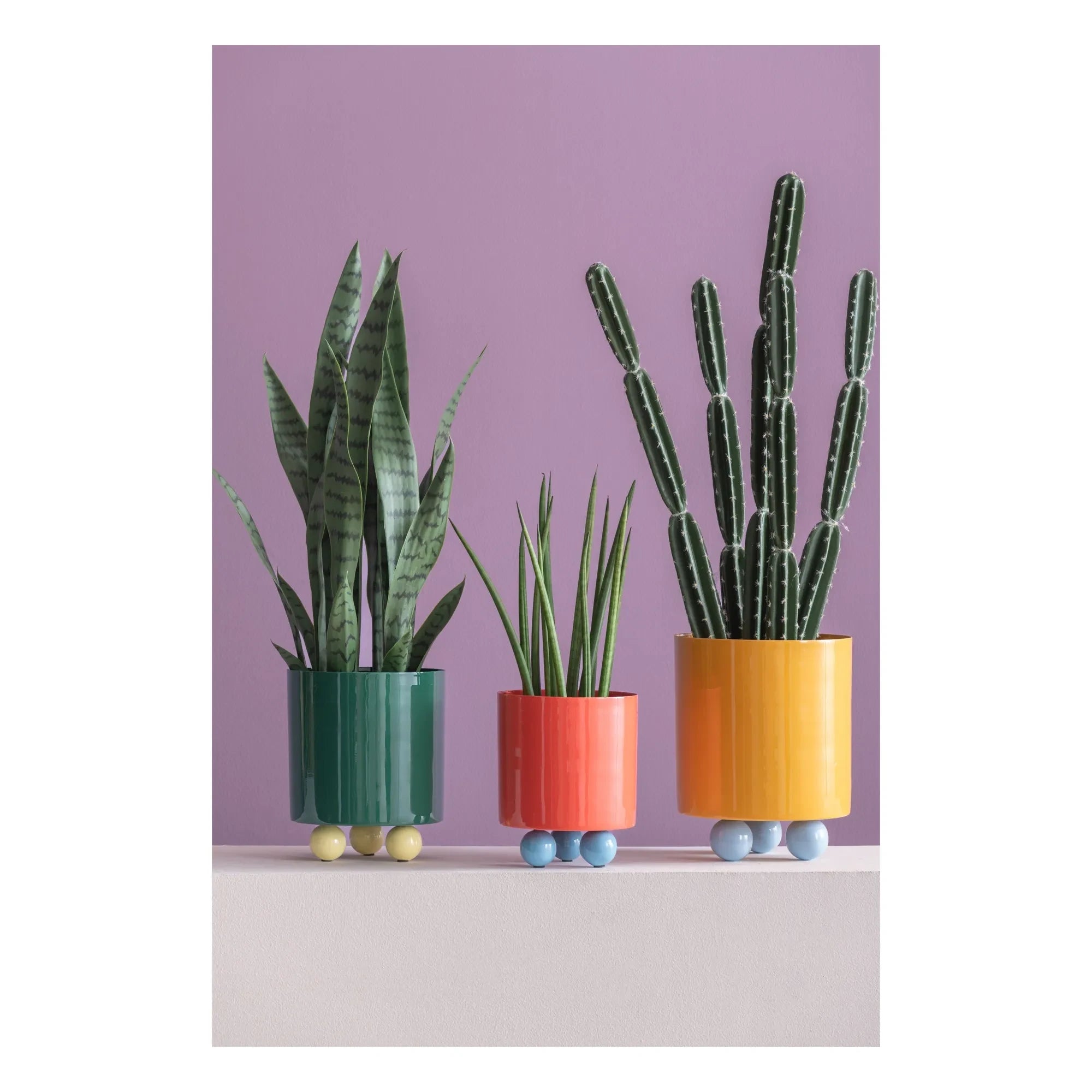 Present Time - Double Funky Planter | Green