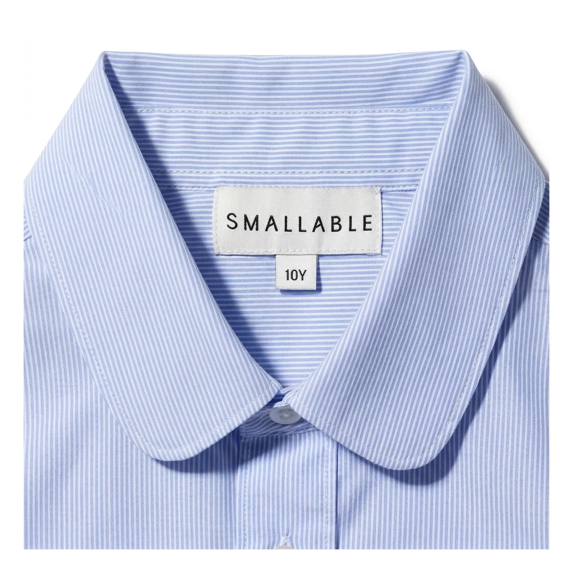 Smallable Kid - Clara Striped Short Shirt | Light Blue