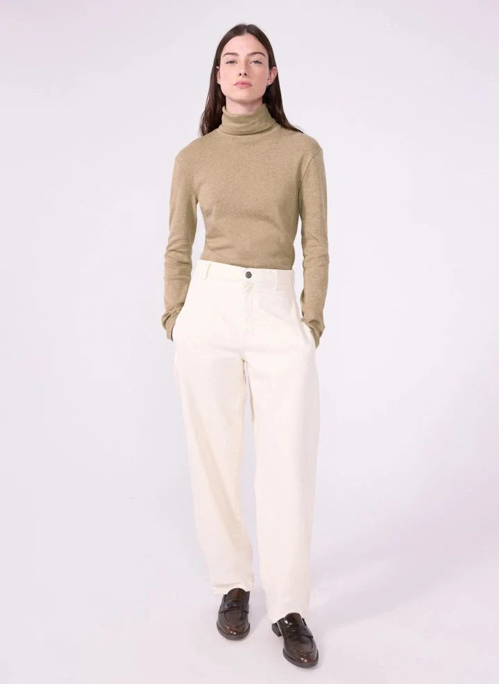 Petit Bateau - Plain turtle neck | Heather beige