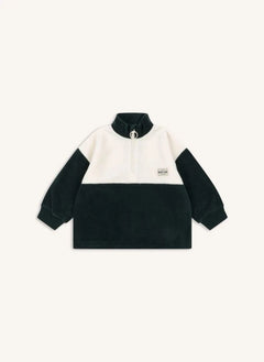 Konges Sløjd - Geri Dönüştürülmüş Elyaflardan Üretilmiş Tavi Fermuarlı Sweatshirt | Yeşil
