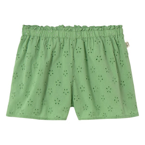 Cozmo - Ruby Embroidered Shorts | Meadow Green