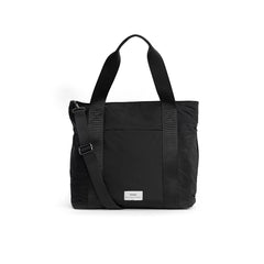 Finnson Selby Eco Changing Tote With Changing Mat - Black-Changing Bags-Black- | Natural Baby Shower