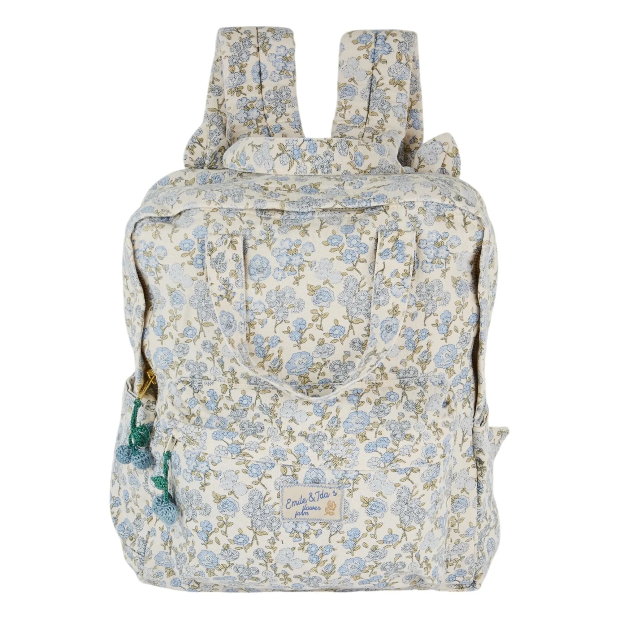 Emile et Ida - Floral Pattern Backpack | Cream