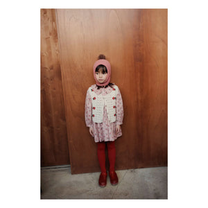 Emile et Ida - Çiçekli Claudine yaka elbise | Pembe