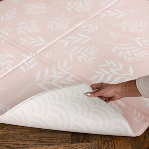 FOLDiMATS Playmat 130x190cm - Botanical Scallop-Play Mats-Botanical Scallop-130x190cm | Natural Baby Shower