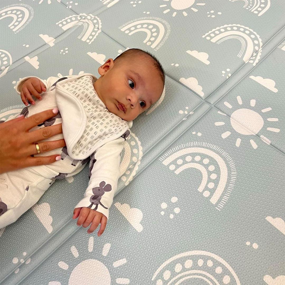 FOLDiMATS Playmat 130x190cm - Rainbow Confetti-Play Mats-Rainbow Confetti-130x190cm | Natural Baby Shower