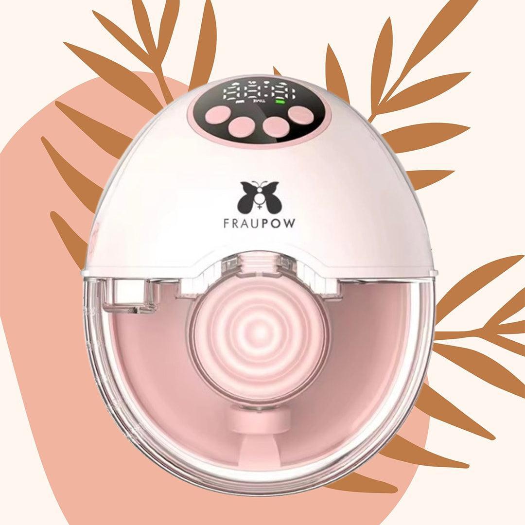 Fraupow Viva Pro Wearable Hands-Free Breast Pump - Pink-Breast Pumps-Pink- | Natural Baby Shower