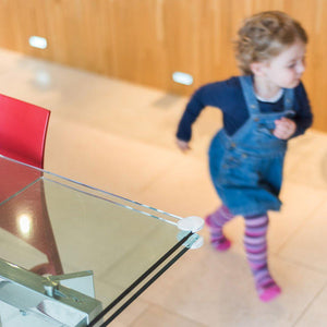 Fred Adhesive Corner Protectors - Pure White - 8 Pack-Home Safety-Pure White- | Natural Baby Shower