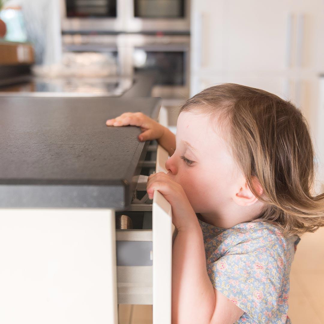 Fred Adhesive Top Drawer Catches - Pure White V2 - 2 Pack-Home Safety-Pure White V2- | Natural Baby Shower