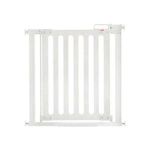 Fred Pressure Fit Stairgate - White Wood Panel/Pure White Fittings-Stair Gates-White Wood Panel/Pure White Fittings- | Natural Baby Shower