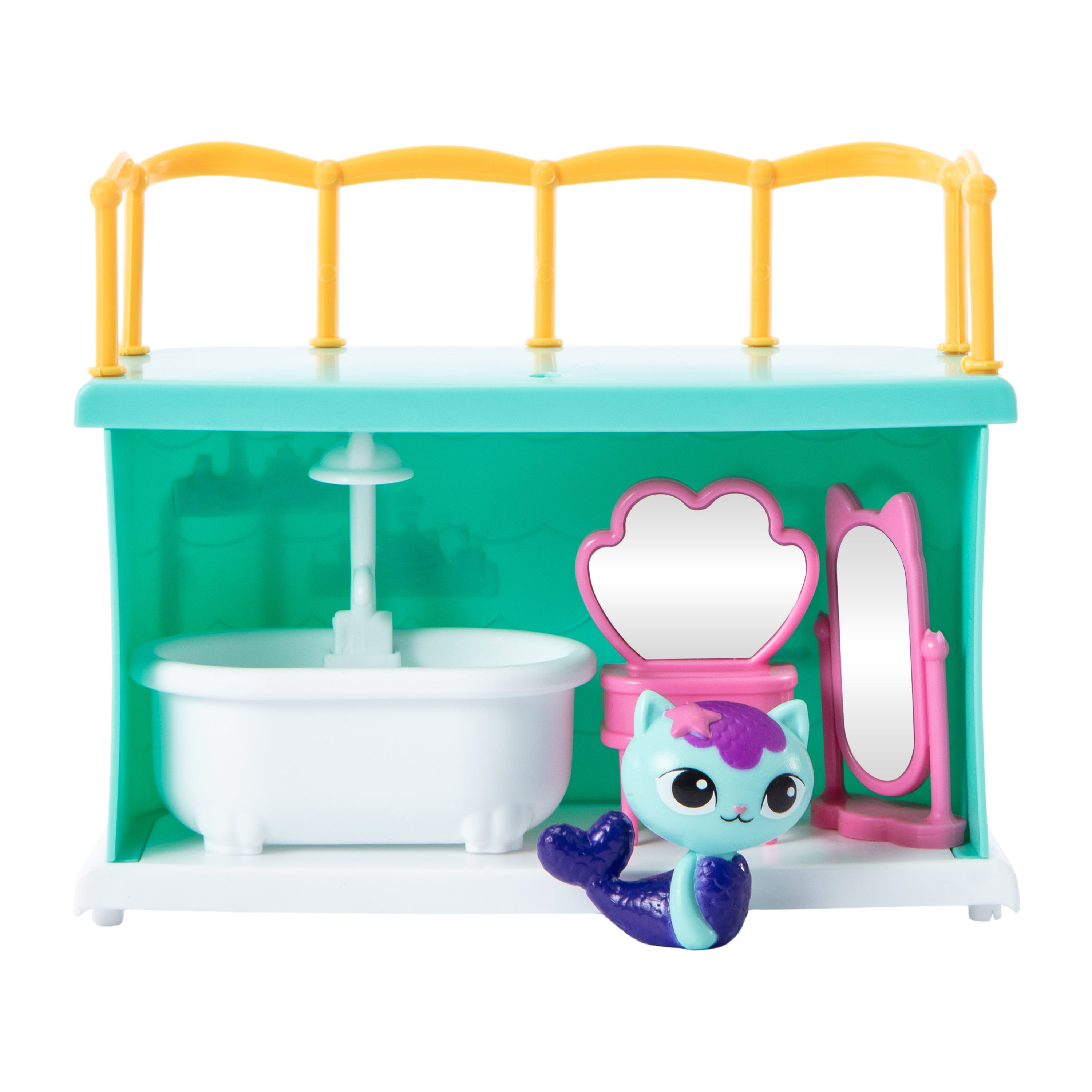 Gabbys Dollhouse - Bath Adventure Toy Set with Mercat