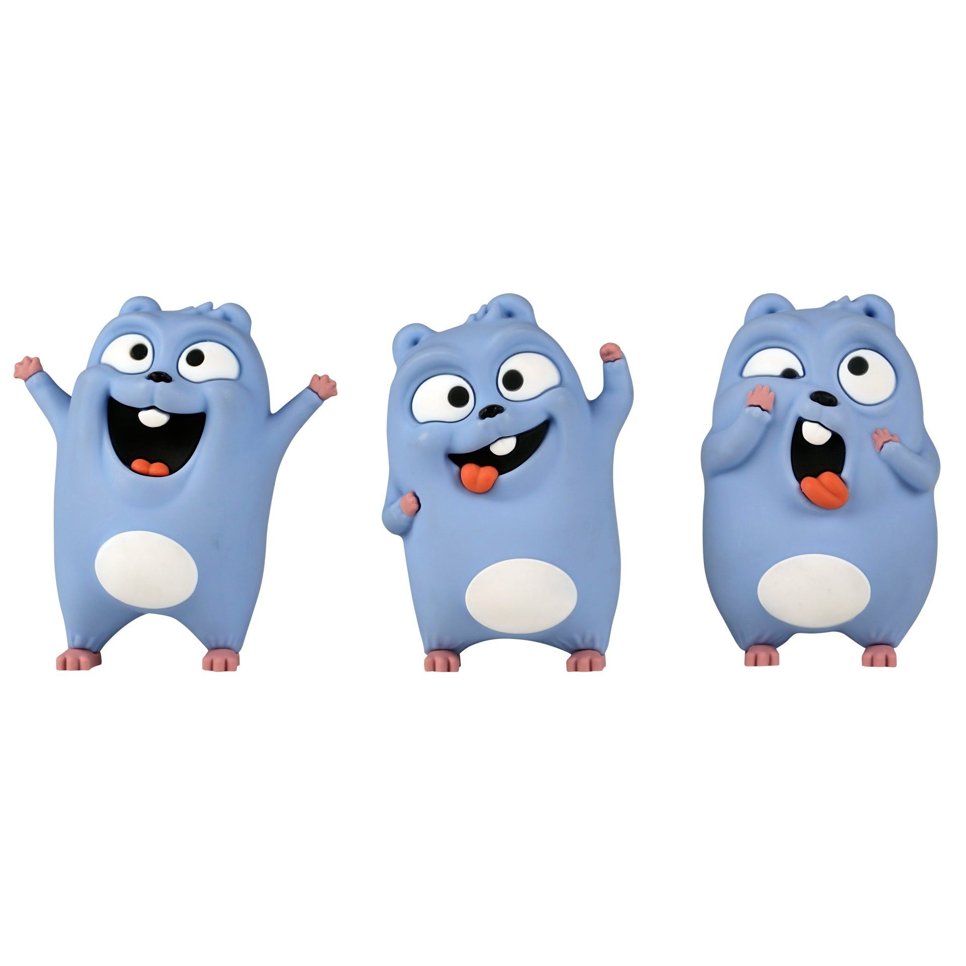 Grizzy and the Lemmings - 3 Piece Leming Figure Toy