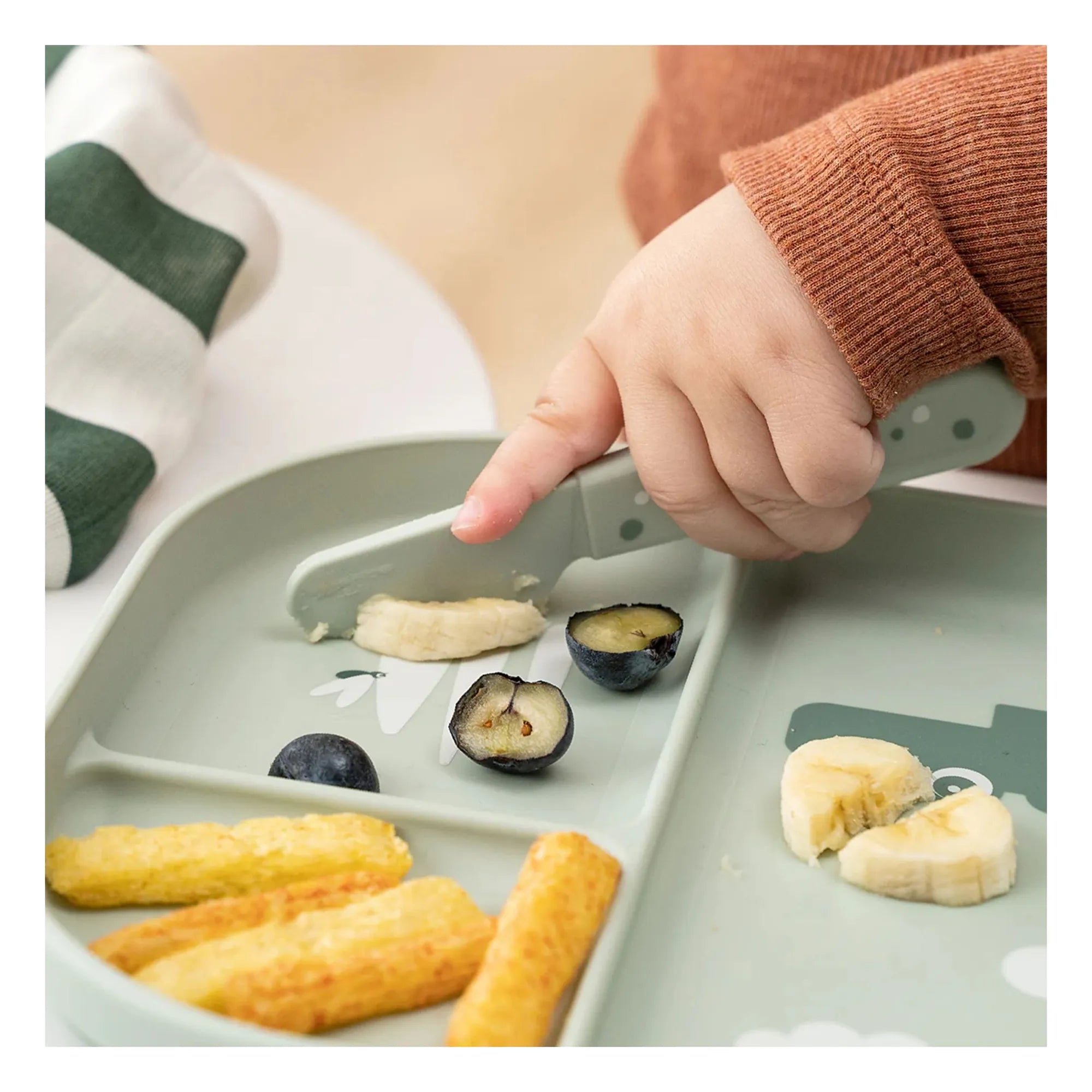 Done by deer - Happy Dots Cutlery Set - 3-Piece | Sage