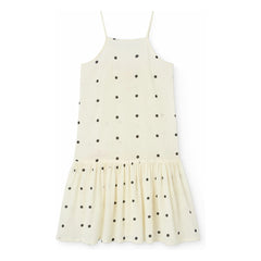 The Animals Observatory - Polka Dot Patterned Hummingbird Dress | White