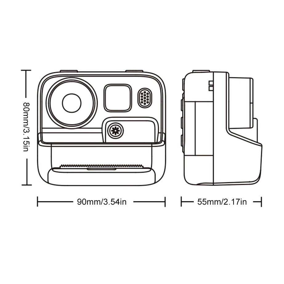 iPixi – Instant Print Digital Photo and Video Camera Orange