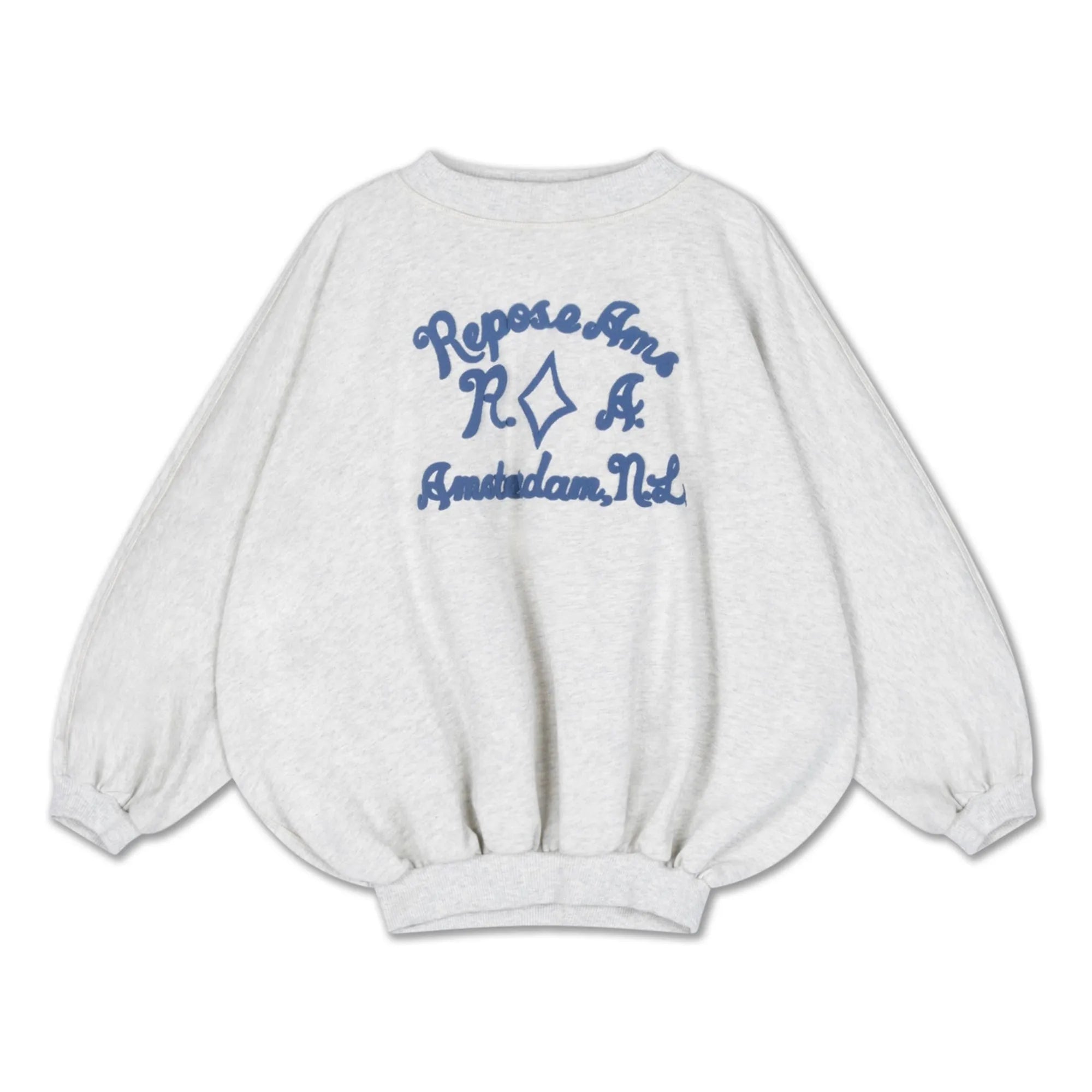Repose AMS - Iris Bouffant Sweat Organic Cotton | Heather White