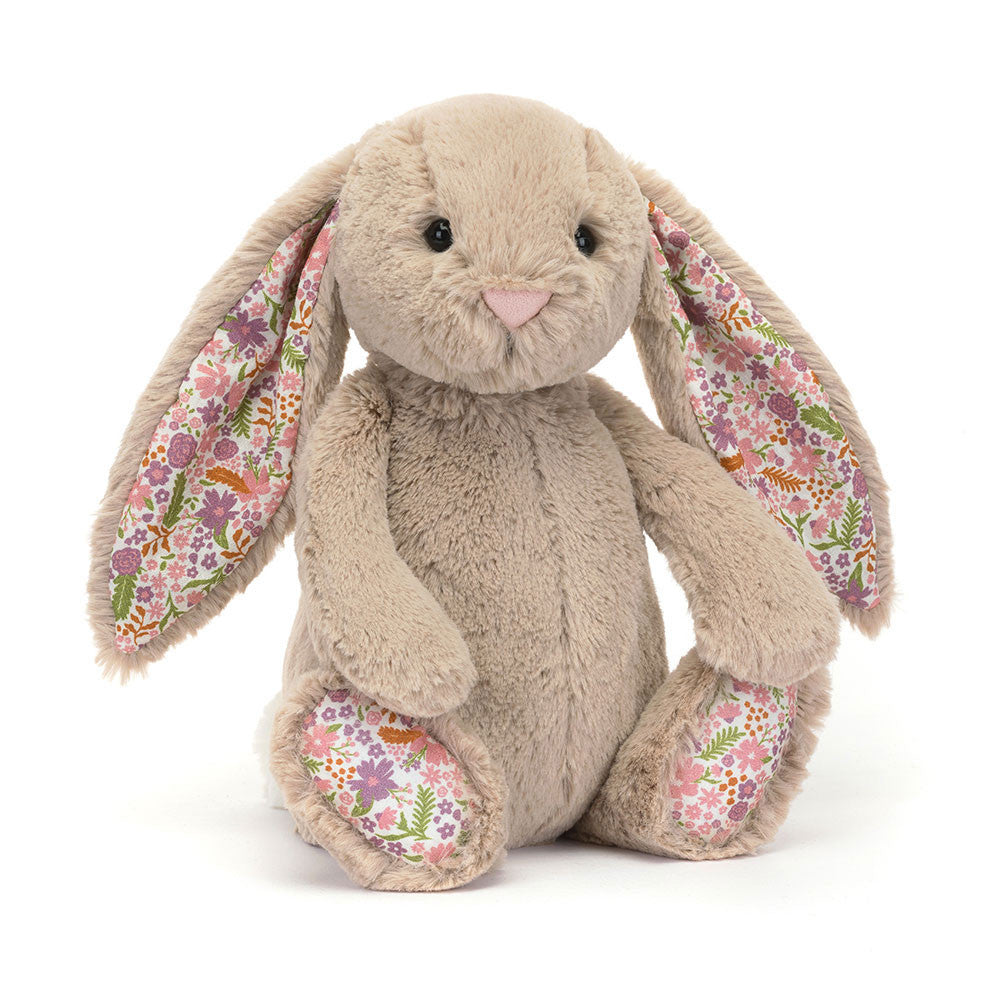 JellyCat - Flower Beige Rabbit 'Petal' Bunny Plush Toy 31 cm