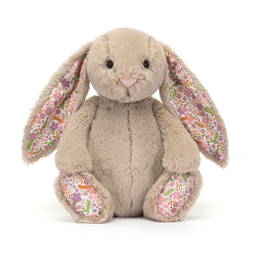 JellyCat - Flower Beige Rabbit 'Petal' Bunny Plush Toy 31 cm