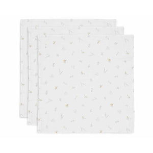 Jollein 3 Pack Muslin Cloth 70x70cm - Lovely Birds-Muslin Squares-Lovely Birds- | Natural Baby Shower