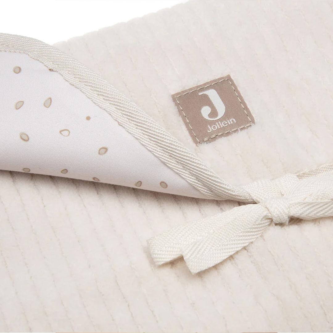 Jollein Changing Pad With Storage Pockets Cloudy Rib - Oatmeal-Changing Mats-Oatmeal- | Natural Baby Shower