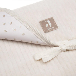 Jollein Changing Pad With Storage Pockets Cloudy Rib - Oatmeal-Changing Mats-Oatmeal- | Natural Baby Shower