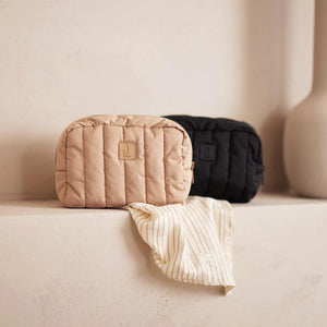 Jollein Puffed Nappy Pouch - Biscuit-Changing Bag Pouches-Biscuit- | Natural Baby Shower