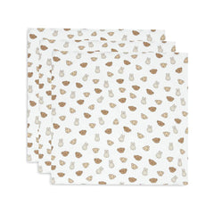 Jollein 3 Pack Small Muslin Cloth 70x70cm - Miffy And Friends-Muslin Squares-Miffy And Friends- | Natural Baby Shower