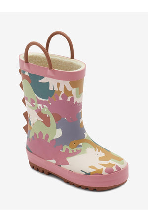 KidyLove - Dinosaur Patterned Children's Winter and Rain Boots with Handles - 29 