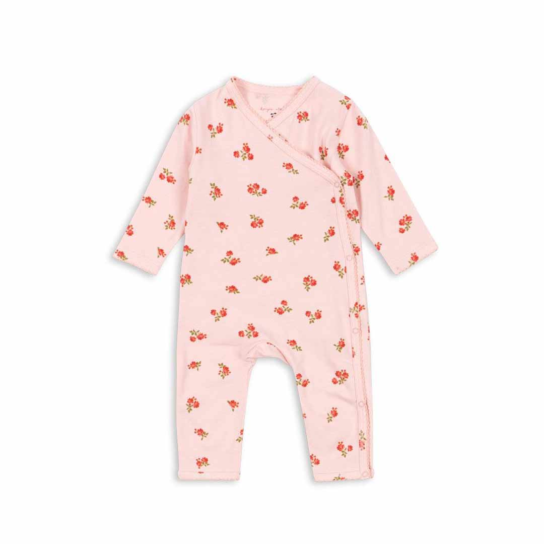 Konges Slojd Basic Newborn Onesie - Rosa Pink-Bodysuits-Rosa Pink-3m | Natural Baby Shower
