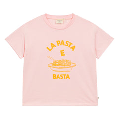 Arsène et Les Pipelettes - La Pasta E Basta Organic Cotton T-shirt | Light Pink