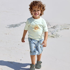 Lassig Board Shorts - Sky Blue - Crocodile-Shorts-Sky Blue-7-12m | Natural Baby Shower