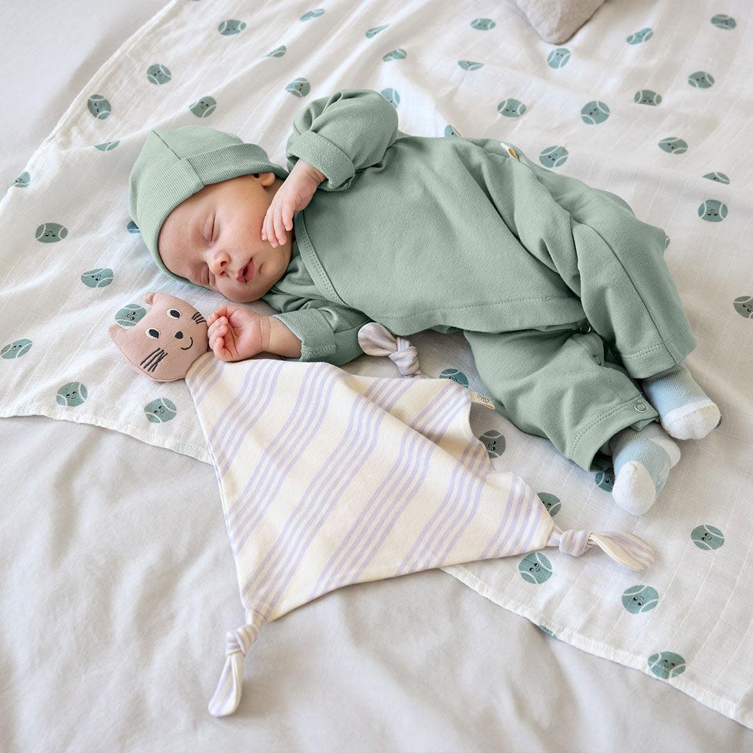 Lassig Cuddle Cloth GOTS - Cat - Lilac-Comforters-Cat - Lilac-One Size | Natural Baby Shower