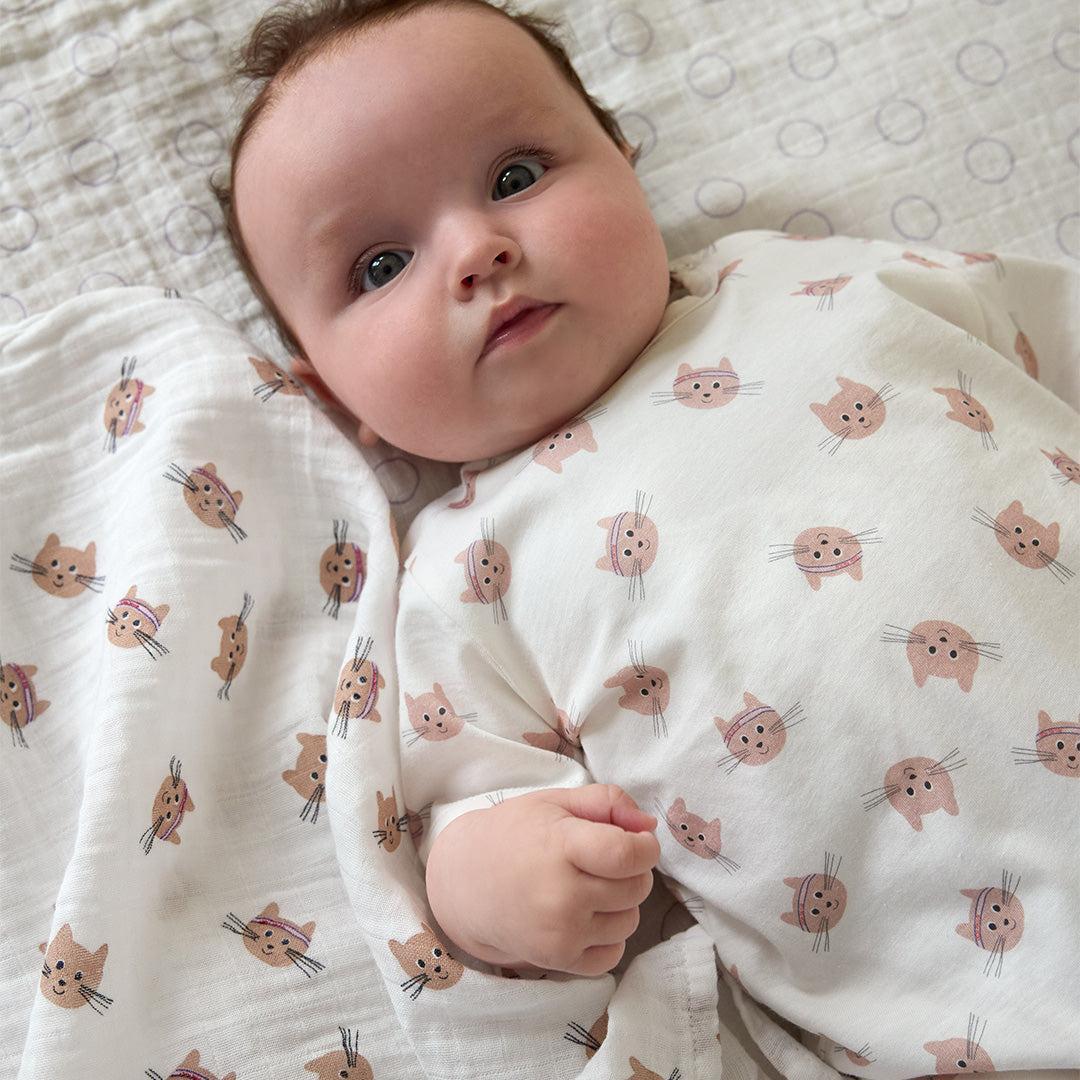 Lassig Playsuit GOTS - Cat Nature - Beige-Bodysuits-Cat Nature - Beige-3-6m | Natural Baby Shower