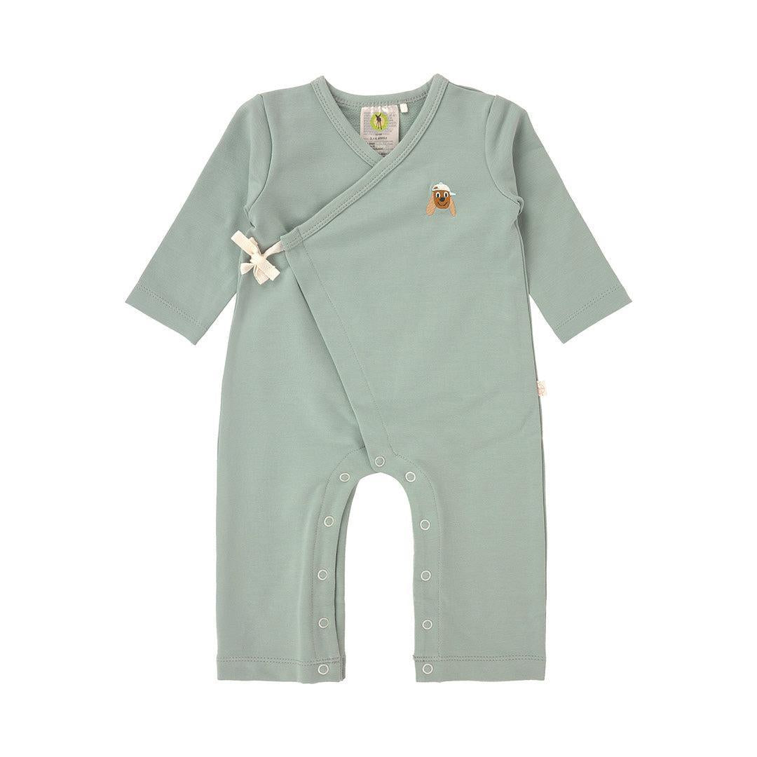 Lassig Romper GOTS - Granite Green-Rompers-Granite Green-0-2m | Natural Baby Shower