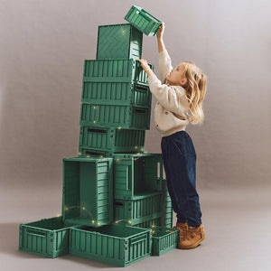 Liewood Weston Storage Box M 2-pack - Dusty Ivy-Storage-Dusty Ivy-One size | Natural Baby Shower