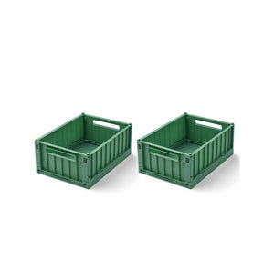 Liewood Weston Storage Box S 2-pack - Dusty Ivy-Storage-Dusty Ivy-One size | Natural Baby Shower
