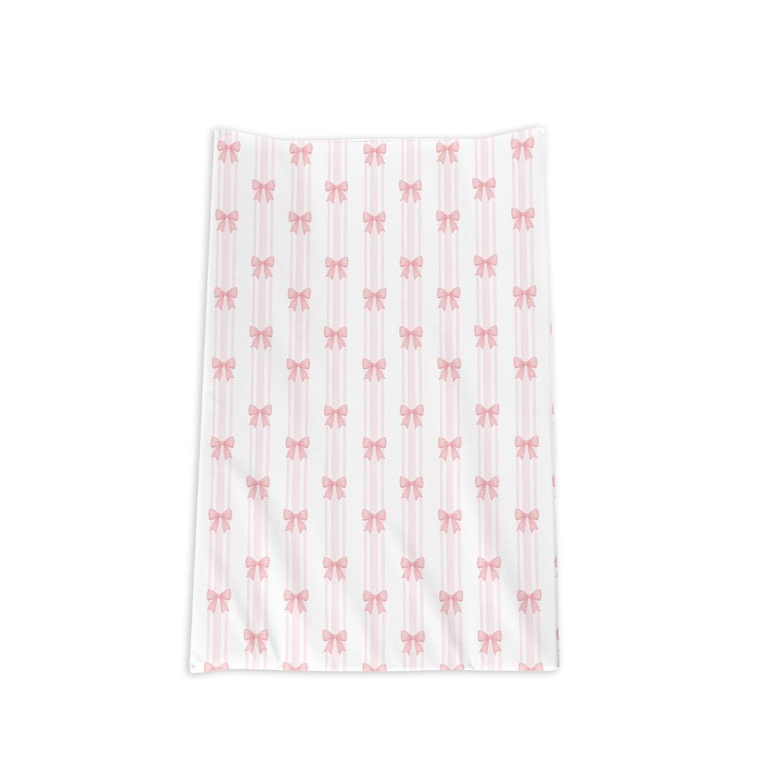 The Little Bumble Co. Anti Roll Changing Mat - Pink Bows-Changing Mats-Pink Bows-one size | Natural Baby Shower