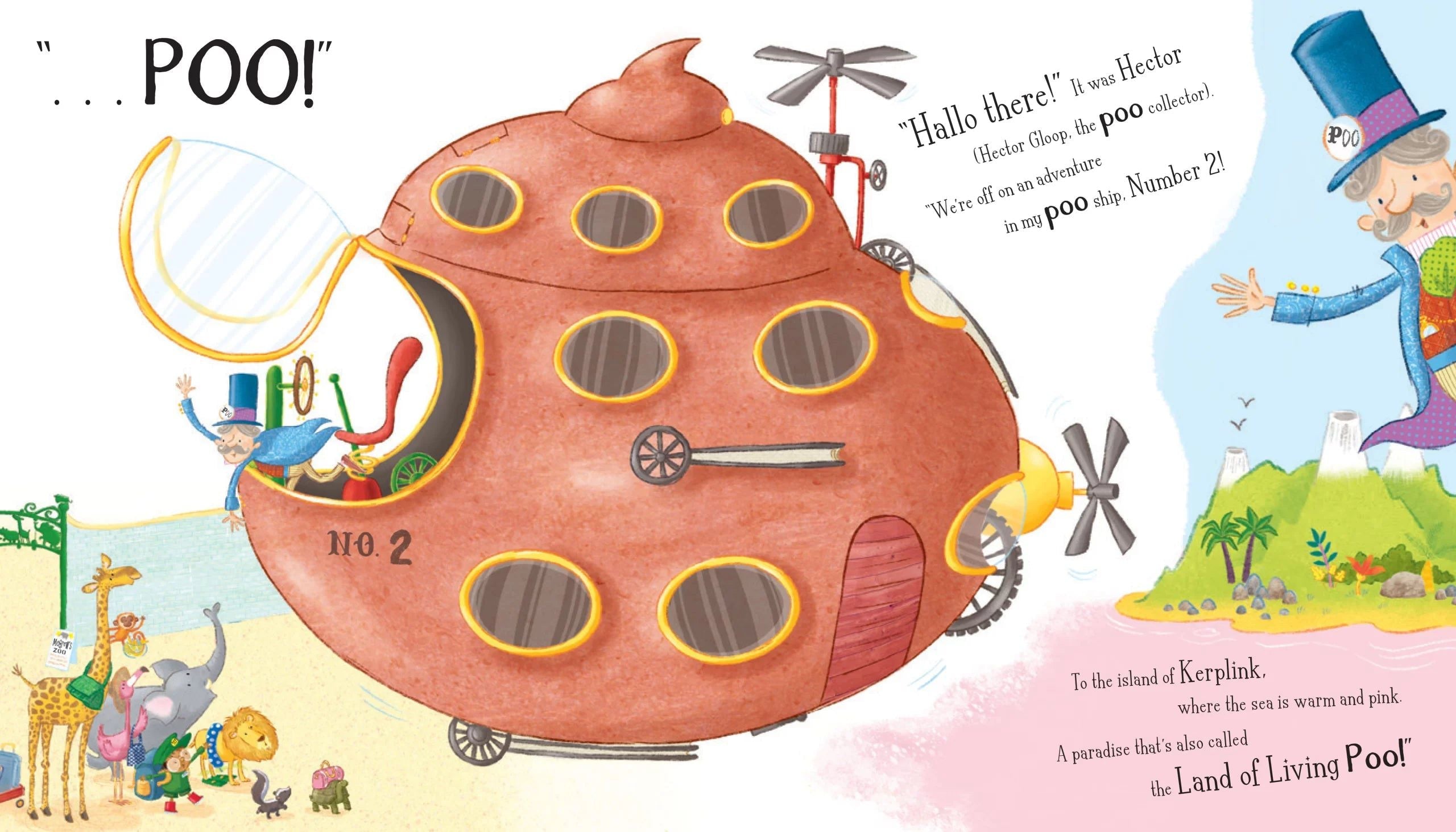 Little Tiger Press - Poo in the Zoo: The Island of Dinosaur Poo